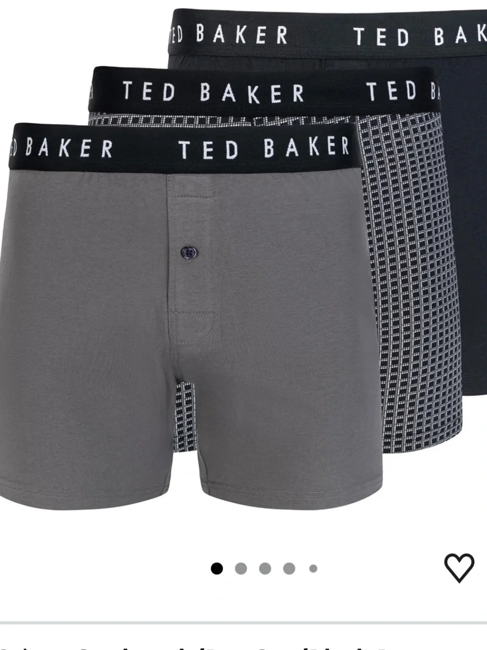 Ted Baker Men's 3-Pack Cotton Knit Boxer Briefs